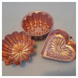 (3) Copper Cookware (3) Copper Cookware