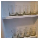(8) Monogrammed Glasses (8) Monogrammed Glasses