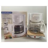 Durabrand Coffee Maker, White Durabrand Coffee Maker, White