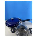 (2) Pans and (1) Small Pot (2) Pans and (1) Small Pot