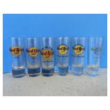 (6) Hard Rock Cafe Shot Glasses (6) Hard Rock Cafe Shot Glasses
