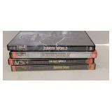 4 Jurassic DVDS 4 Jurassic DVDS