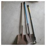 (2) Shovels and a Hoe (2) Shovels and a Hoe