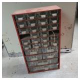 Vintage Red Raaco 30 Drawer Storage Organizer Vintage Red Raaco 30 Drawer Storage Organizer
