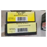 (2) Boxes 2 and 2-1/2 Inch Nails (2) Boxes 2 and 2-1/2 Inch Nails