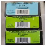 (3) Boxes Fence & Net Staples (3) Boxes Fence & Net Staples