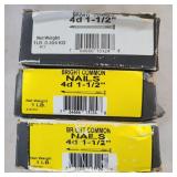 (3) Boxes of Nails (3) Boxes of Nails