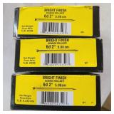 (3) Boxes Finishing Nails (3) Boxes Finishing Nails