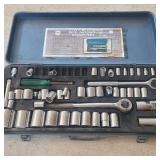 Vintage Metal Toolbox with Contents Vintage Metal Toolbox with Contents