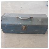 Vintage Metal Toolbox with Contents Vintage Metal Toolbox with Contents