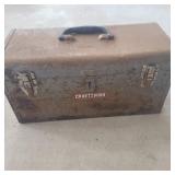 Vintage Metal Toolbox with Contents Vintage Metal Toolbox with Contents