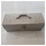 Vintage Metal Toolbox with Contents Vintage Metal Toolbox with Contents
