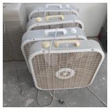 (4) Box Fans (4) Box Fans