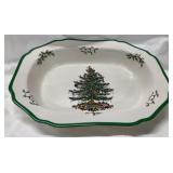 Vintage Spode Christmas Tree Serving Bowl 11in