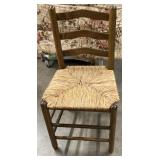 Vintage Ladder Back Chair 35in