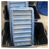 (2) Large Plastic Basket W/ Lid