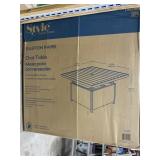 Style Selections Chat Table, Textured Black Finish