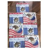 (7) Small Patriotic Wall Hanging Frames