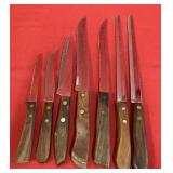 (7) Stainless Steel Kitchen Knives