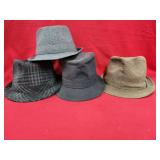 (4) Fedora Style Hats