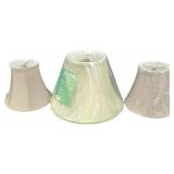 (3) Green Lampshades
