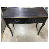 2-Drawer Black Accent Table