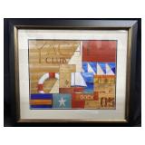 20x16 in. Portofino Collage I Framed Print