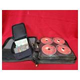 CD Case with DVDs and Cassettes