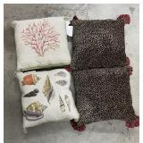 (4) Decorative Pillows