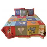 Elephant Twin Bed Set Including:
