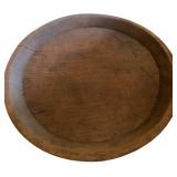 23 in. Dia. Wooden Platter