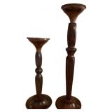 (2) Candle Holders (10-14in)