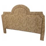 Zebra Print King Size Headboard