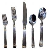 (5) Piece Wallace 18/8 Stainless Steel Flatware