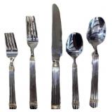 (5) Piece Wallace 18/8 Stainless Steel Flatware