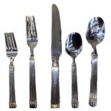 (5) Piece Wallace 18/8 Stainless Steel Flatware