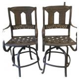 (2) Metal Bar Stools