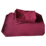 (8) Wine Colored Placemats + (15) Napkins