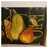 Painted Pear Hanging Art