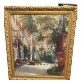 The Interior of the Palm House by Carl Blechen