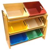 Wooden Toy Organizer