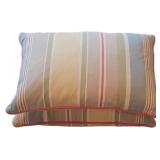 (2) 18"×13" Striped Throw Pillows