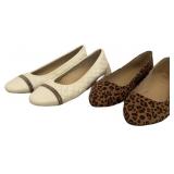 (2) Pair of Slip On Flats Size 8.5