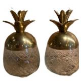 (2) 8in. Pineapple Candy Dishes
