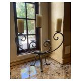 Large Wrought Iron Candle Holder