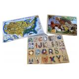 (3) Wooden Jigsaw Puzzles