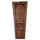 70"×20.5"×2" Hand Carved Reclaimed Teakwood From