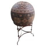 Giant Decorative Ornate Sphere on Stand