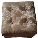 Gold Ottoman 18"×18"×17"