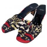 Stuart Weizman Cheetah Open Toe Pump Size 9B